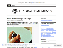 Tablet Screenshot of fragrantmoments.net